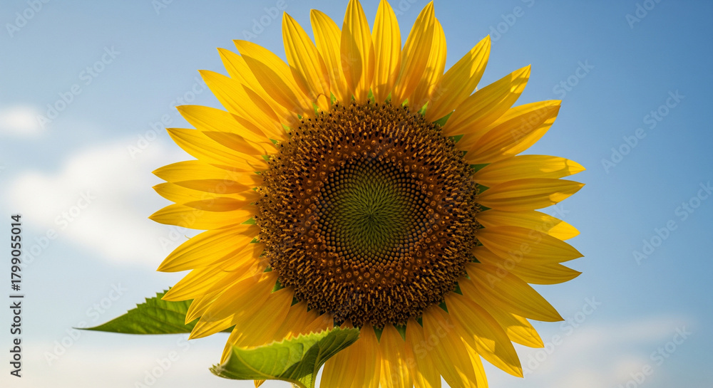 Obraz premium sunflower on blue sky