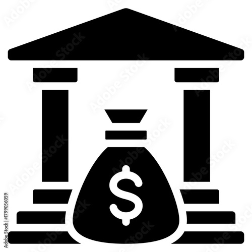 Bank Building Icon
