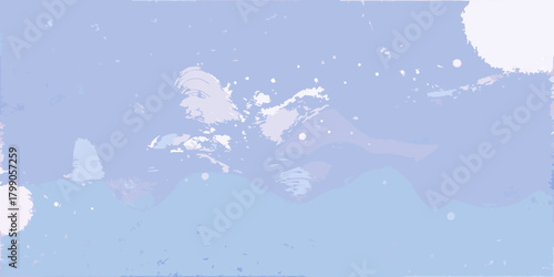 Abstract watercolor painting with soft blue and purple hues and textured brushstrokes