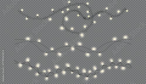 String light decoration elements