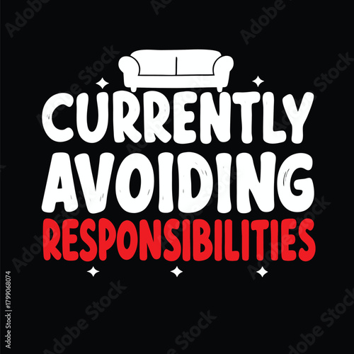 Funny Couch Potato T shirt Design for Relaxing