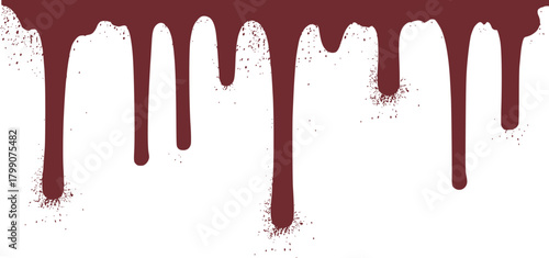 Brown liquid drips splatter abstract