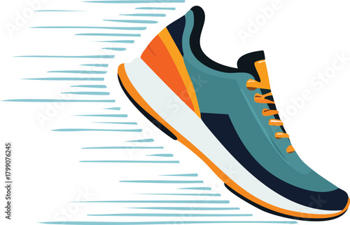 ice skates vector illustration on white background