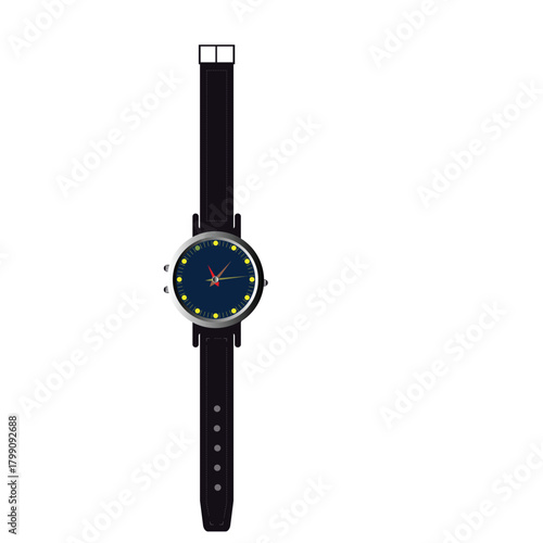 wristwatch isolated on white