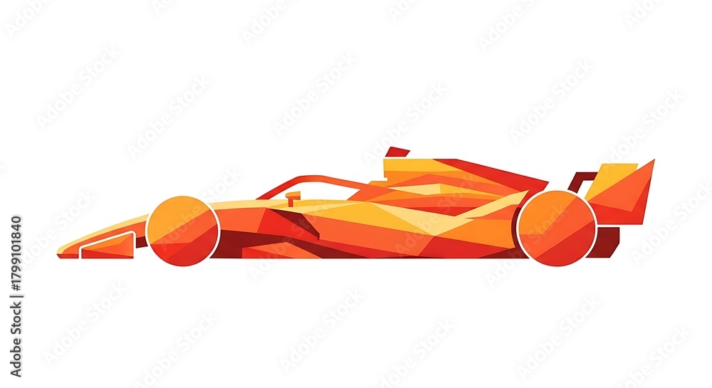 Obraz premium Formula one racing car vector illustration design for speed and motorsport enthusiasts art