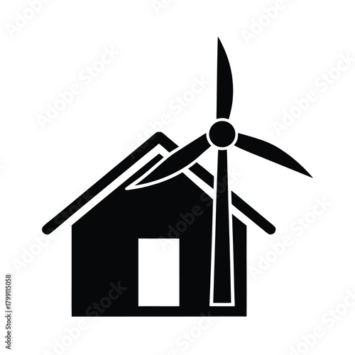 Home Wind Turbine Icon