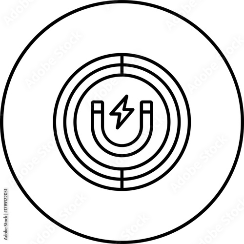 Magnetic field Icon