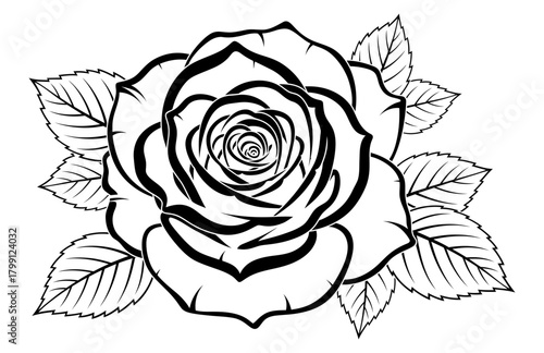 rose vector art, rose tattoo design, valentine roses, A bold or intricate rose tattoo featuring detailed petals, shading, and symbolism of love, beauty, and resilience in various artistic styles.