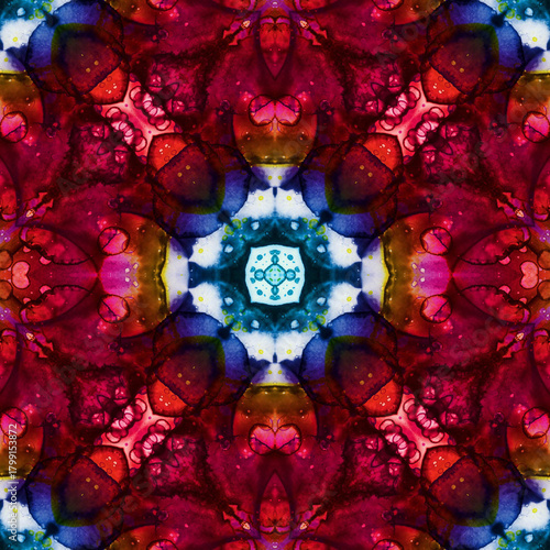 Seamless kaleidoscope pattern. Abstract texture. Creative and seamless background