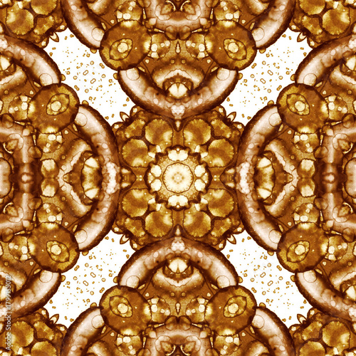 Seamless kaleidoscope pattern. Abstract texture. Creative and seamless background