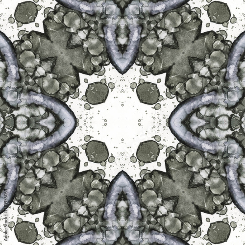 Seamless kaleidoscope pattern. Abstract texture. Creative and seamless background