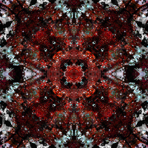 Seamless kaleidoscope pattern. Abstract texture. Creative and seamless background