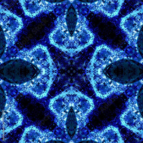 Seamless kaleidoscope pattern. Abstract texture. Creative and seamless background