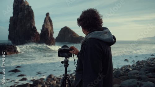 Capturing stunning rock formations at Ilheus Da Ribeira in Madeira
