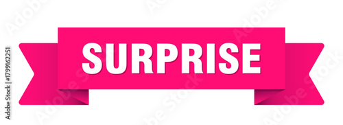 surprise ribbon isolated on transparent background. surprise ribbon