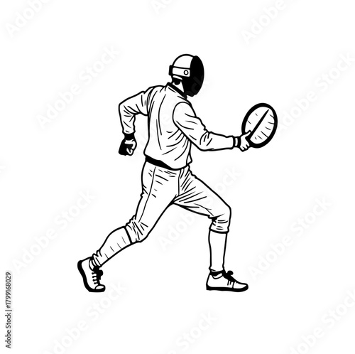 tennis player silhouette