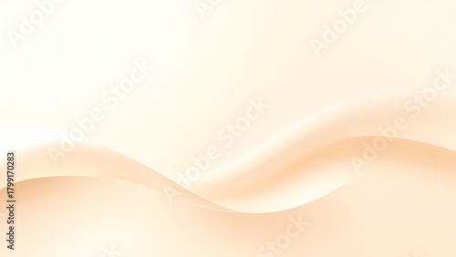 優雅な曲線が織りなす淡いオレンジベージュの背景
