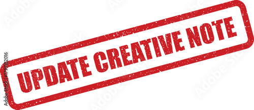 A textured office stamp illustration with an important message for review and revision