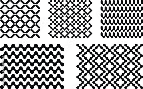  hand painted brush strokes on drak grey background abstract vector.