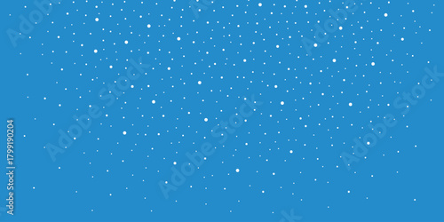 Snowfall and blizzard, chaotic dots, vector design
