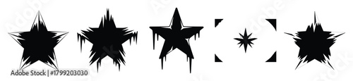 frozen star vector design with black silhouette and white background