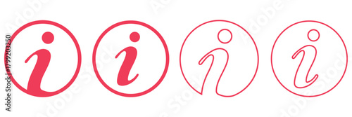 information icon, info symbol. hint information. vector illustration. Information sign icon. Info symbol. Info and Faq icon. Info icons set. Info button. . Black info button. Info symbol. Vector EPS 