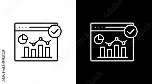 Actionable Insights White Icon Set Design