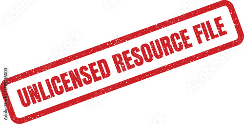 Rectangular red textured stamp indicating an unauthorized digital resource file or data document