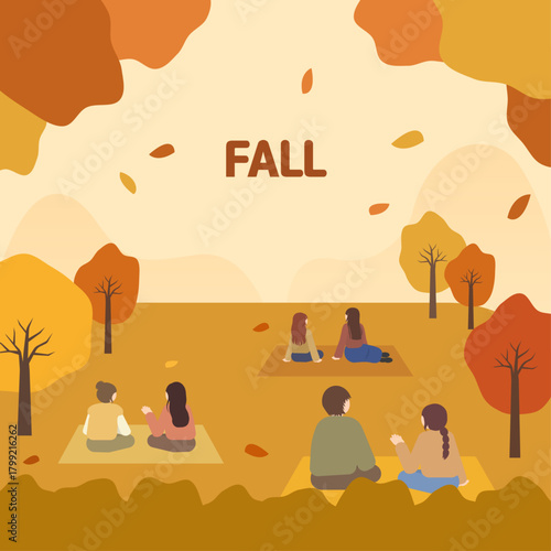 가을 피크닉 풍경