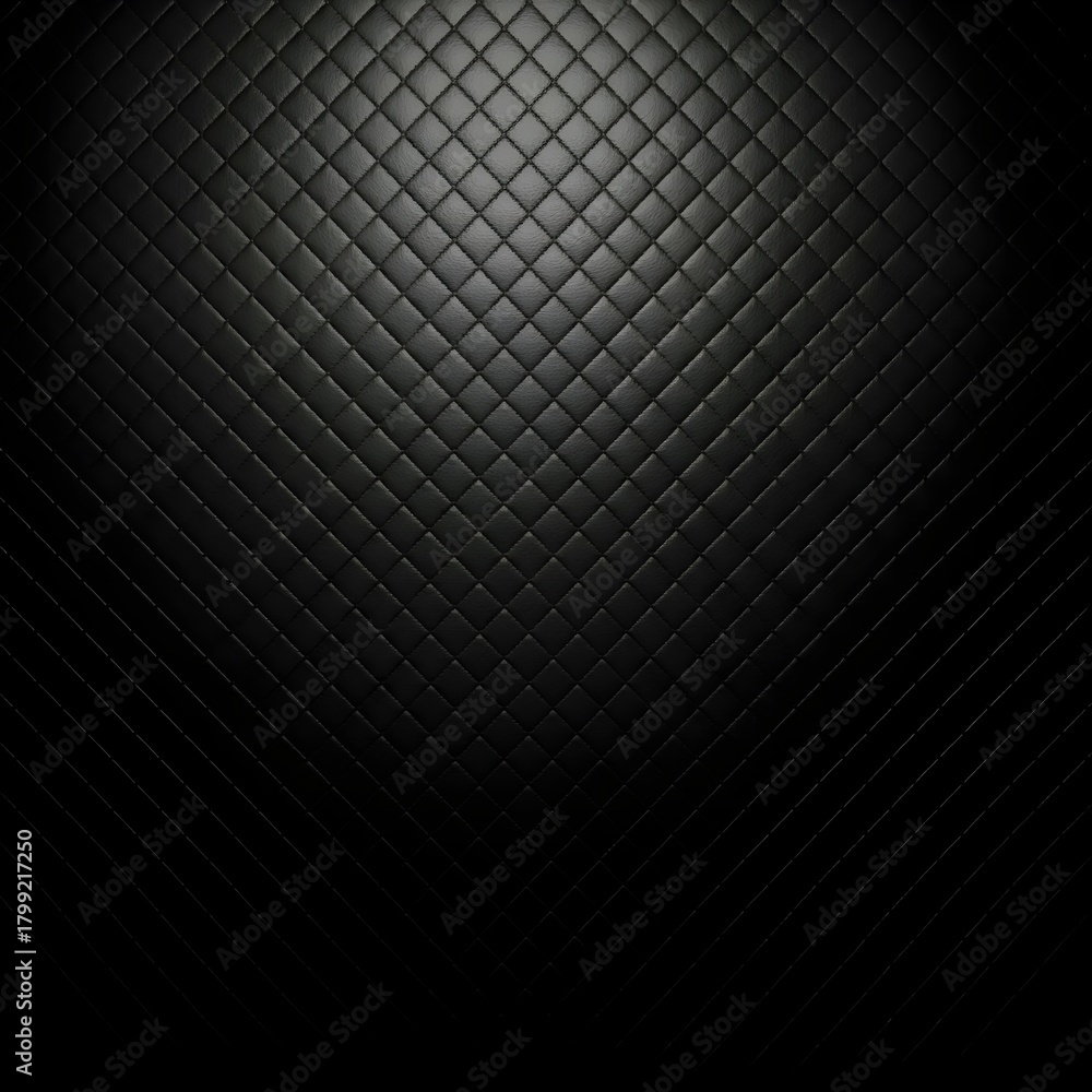 Obraz premium Abstract dark textured background with subtle grid pattern and dramatic spotlight illumination