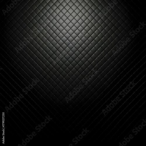 Abstract dark textured background with subtle grid pattern and dramatic spotlight illumination