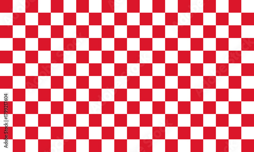 紅白のめでたい市松模様背景