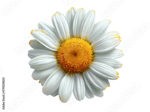 A close up of a white flower with yellow centers