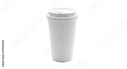 Wallpaper Mural White disposable coffee cup isolated on a transparent background Torontodigital.ca