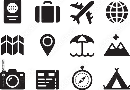 Plan your next adventure with these travel icons