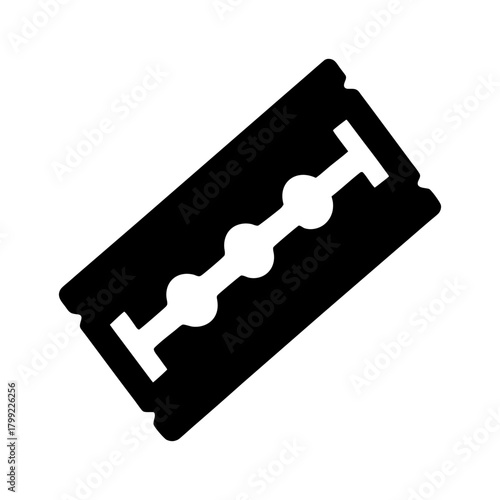 Vector Razor Blade Icon on White Background.