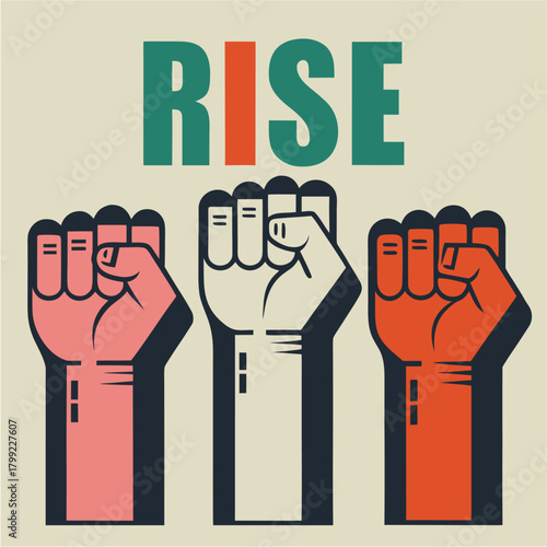 Raised Fists of Solidarity