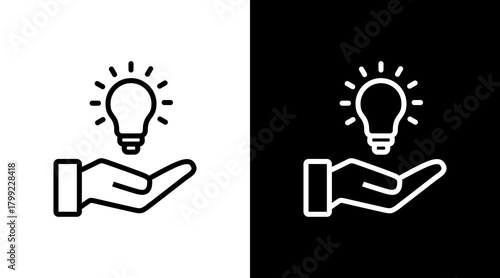Solution White Icon Set Design