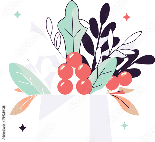 Minimalist Abstract Floral Arrangement