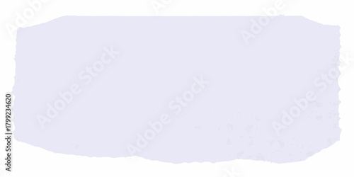 Torn edge of light purple paper texture with subtle grunge details on white background
