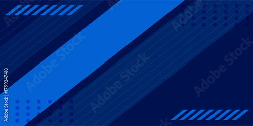 Simple sport background with geometric style. Blue background. Geometric background.