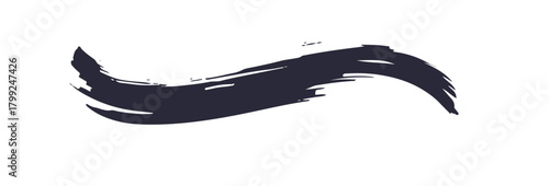 お正月や和風なデザインに使えるブラシストローク。毛筆の筆跡。筆文字。