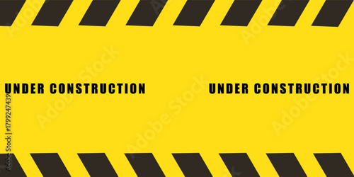 Under construction banner icon.