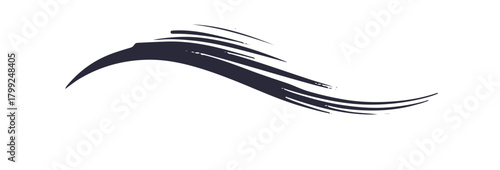 お正月や和風なデザインに使えるブラシストローク。毛筆の筆跡。筆文字。