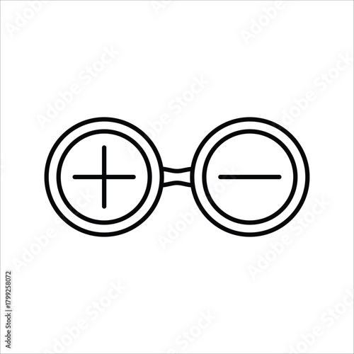 Illustrative concept of positive and negative polarity, representing fundamental electrical charge and energy flow in scientific and technological applications
