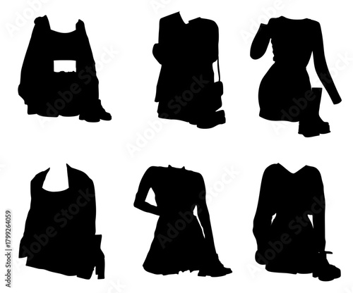 Woman clothes collection. Summer fashion garment.