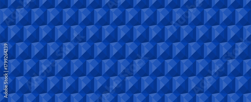 Futuristic Blue Polygon Seamless Pattern – Modern Tech Abstract Vector Background for UI, Digital Media, and High-Tech Branding