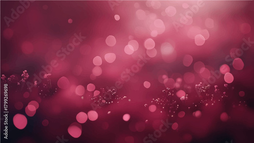 Pink glowing bokeh lights abstract background design