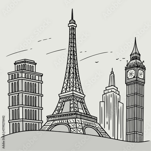 eiffel tower silhouette