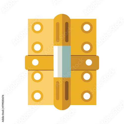 door hinge vector illustration